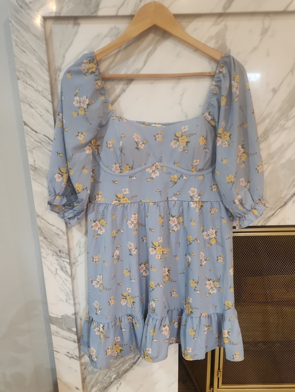 Inspired Hearts Blue Floral Dress